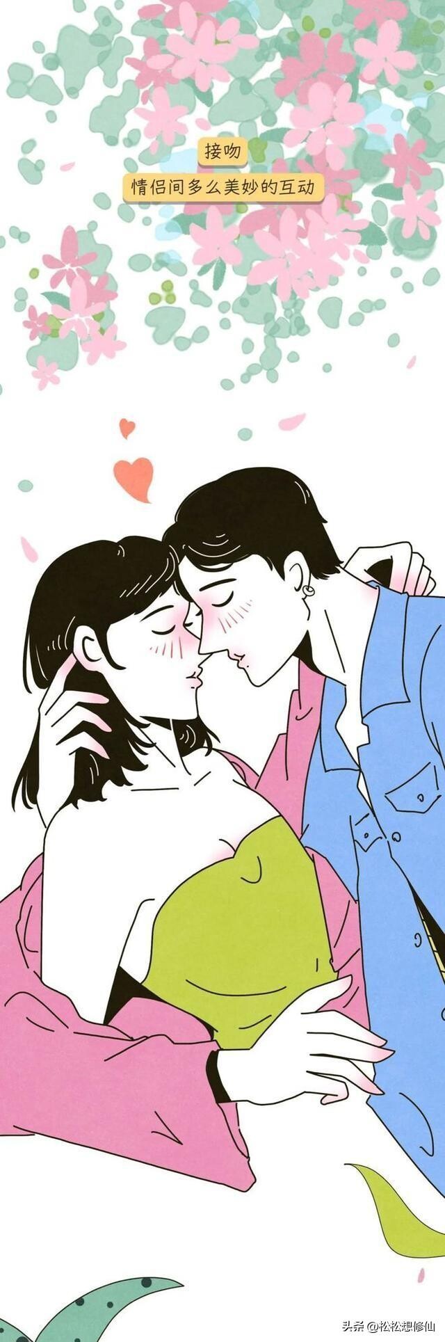 正经的科学知识：女生在和异性接吻时有哪些生理反应（漫画揭秘）