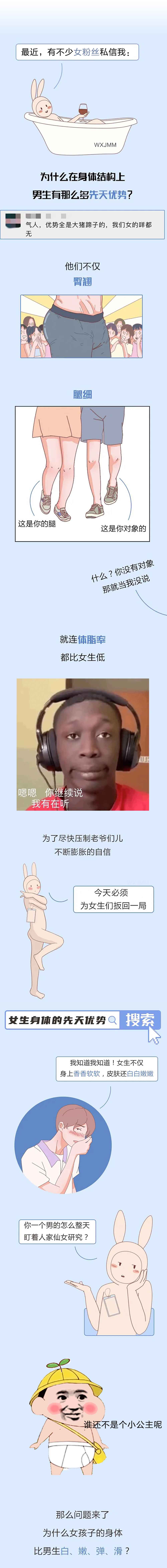 女性的身体有什么秘密？相比于男性来说，差异大吗？