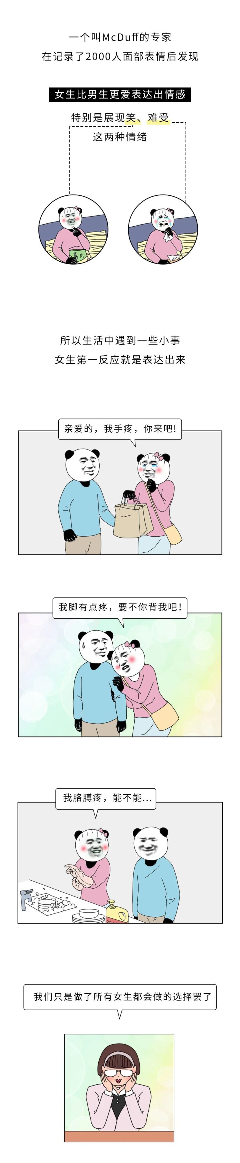 为什么女生比男生更容易疼？